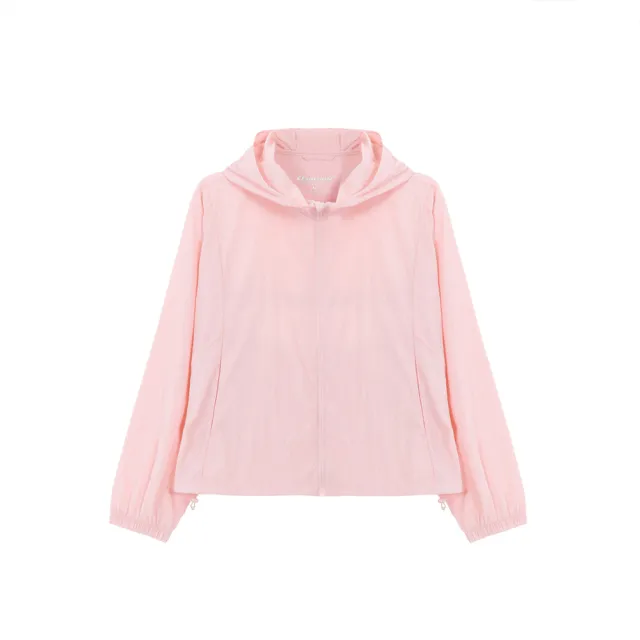【GIORDANO 佐丹奴】女裝抗UV涼感連帽外套 G-Motion Tennis系列(37 桃皮粉紅)
