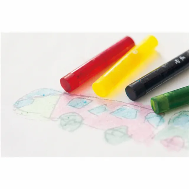 【KOKUYO】日本製 CLEAR CRAYON 10色安全無毒蠟筆 兒童蠟筆/2款(透明、螢光)