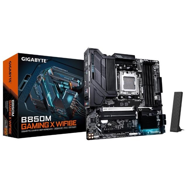 【GIGABYTE 技嘉】板+U★GA-B850M GAMING X WF6E AMD主機板+AMD R5-9600X 6核心處理器(3.9 GHz)