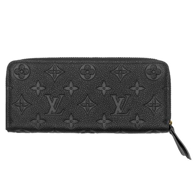 LV LOUIS VUITTON路易威登 M60171 Monogram Empreinte CLEMENCE 小牛皮拉鍊長夾