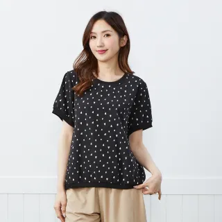 【betty’s 貝蒂思】網路獨賣★滿版愛心舒棉短袖上衣(共二色)