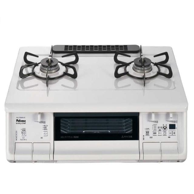 PALOMA 百熱美 PA-370WHA-L 雙口天然氣臺爐，日本原裝進口高品質產品，採用金屬材質堅固耐用，具備一點零點火設計，操作安全便捷。適閤家庭廚房使用，提供高效加熱效能，保固期長達3年（僅限家庭用），是理想的廚房爐具選擇。