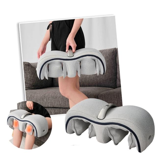 【HEALTHPIT】溫感護膝足按摩器 HF-668(無線把手設計/方便隨處使用)