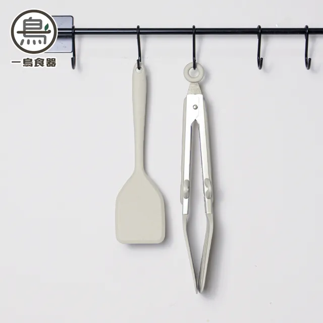 【一鳥】不沾鍋/氣炸鍋配件組(不沾桌食物鏟夾*1+多功能玉子燒鏟*1)