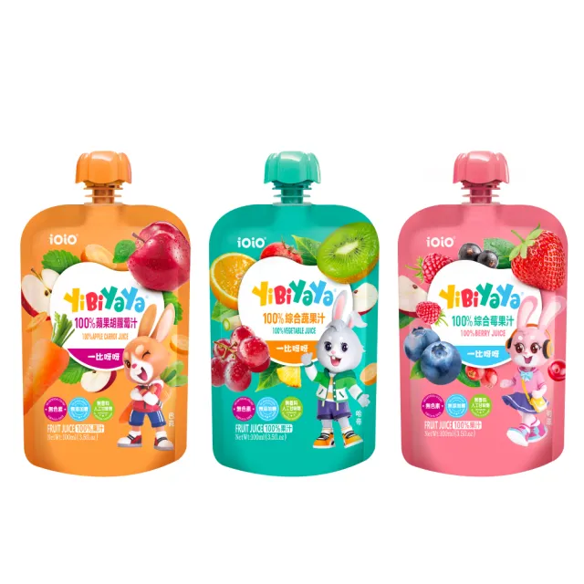 【十全】iOiO食在愛我YiBiYaYa一比呀呀100%綜合果汁100mlx60入(嬰幼兒果汁)