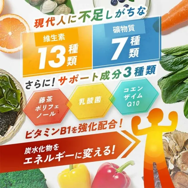 【FANCL 芳珂】綜合維生素&礦物質 23種營養成分(30日份/包)