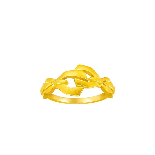 【Just Gold 鎮金店】靈動魅力 The Wisdom 黃金戒指