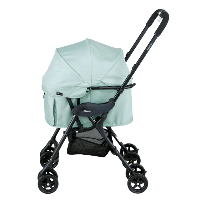 【Compet】milimili lite α 日本精品寵物手推車(超輕量3.9kg/單手秒收/可拆洗/可承重12kg/小型犬貓適用)