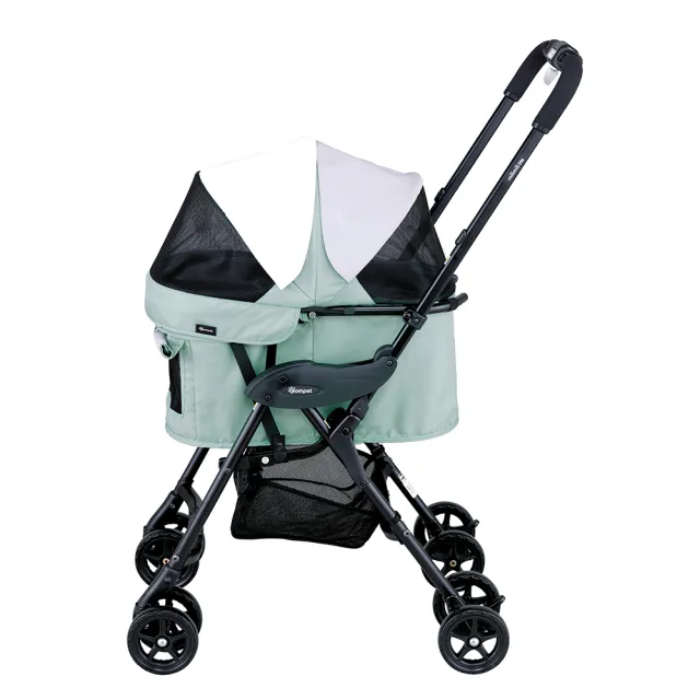 【Compet】milimili lite α 日本精品寵物手推車(超輕量3.9kg/單手秒收/可拆洗/可承重12kg/小型犬貓適用)