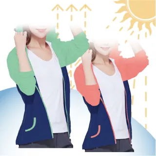【LIGHT & DARK】買1送1-抗UV-涼感-日本大和機能布料-防曬外套(吸濕排汗/抗箘除臭/智慧型導流)