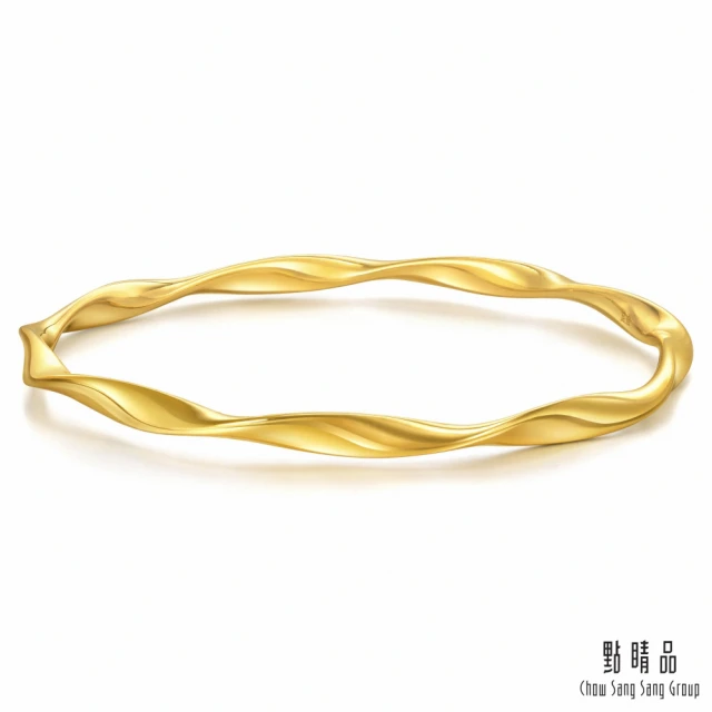 【點睛品】莫比烏斯環 黃金手環/手鐲_計價黃金(07)