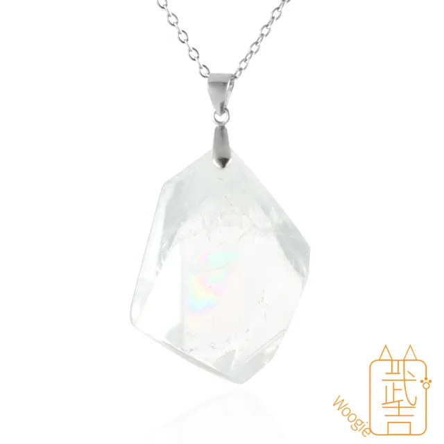 【Woogie武吉珠寶】雷姆利亞刻面水晶項鍊(激光隨形刻面)
