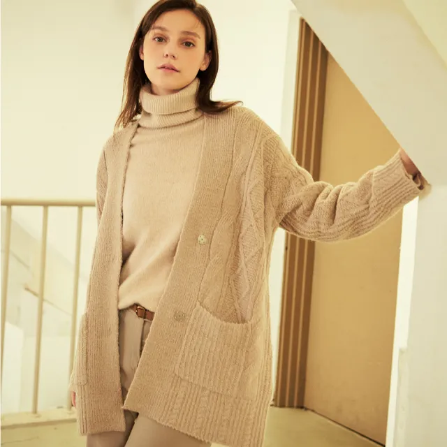 義大利FUSELLA名品典藏駝羊毛外套(U)