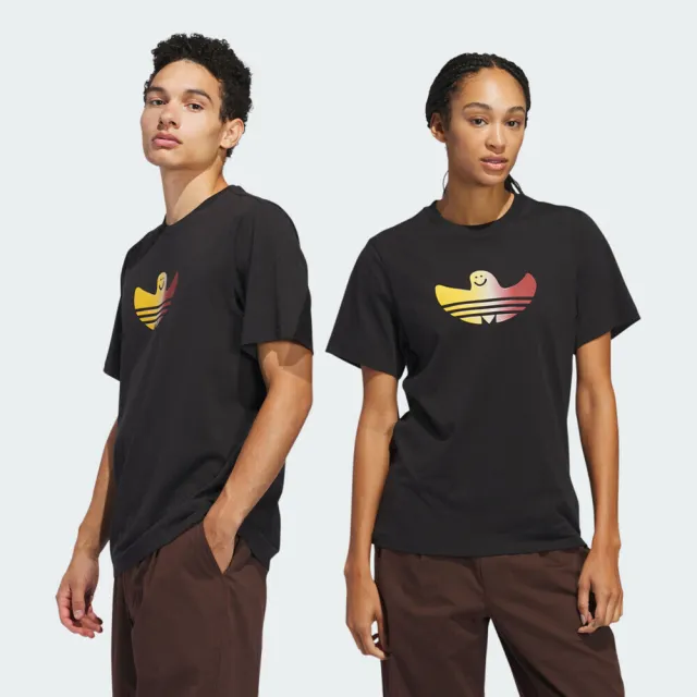 【adidas 愛迪達】Shmoo Fill Tee 男女 T恤 運動上衣 休閒短袖 黑 亞版(JC7759)