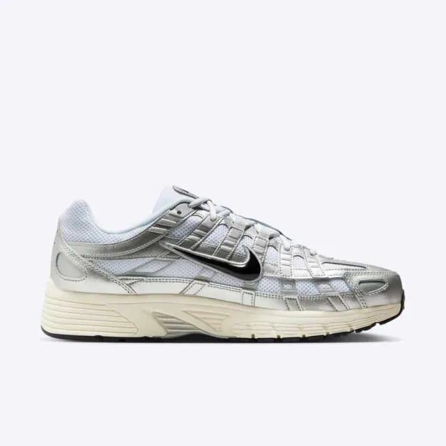 【NIKE 耐吉】P-6000 男 運動休閒鞋 復古鞋 Y2K 緩震 舒適 奶油底 白銀(CD6404-105)
