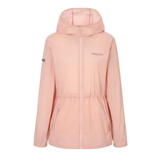 【Discovery Expedition】Freshvent 女版防風連帽外套 中長版 機能外套(DWWJ95053-PCS)