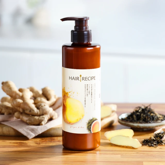 【Hair Recipe】綠茶柚子/生薑清茶洗髮精 280ml(髮的食譜/髮的料理/清爽保濕/防斷豐盈)