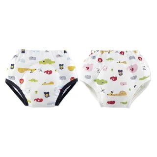 【KU.KU. 酷咕鴨】動物派對短褲學習褲(仲夏藍/歡樂粉)