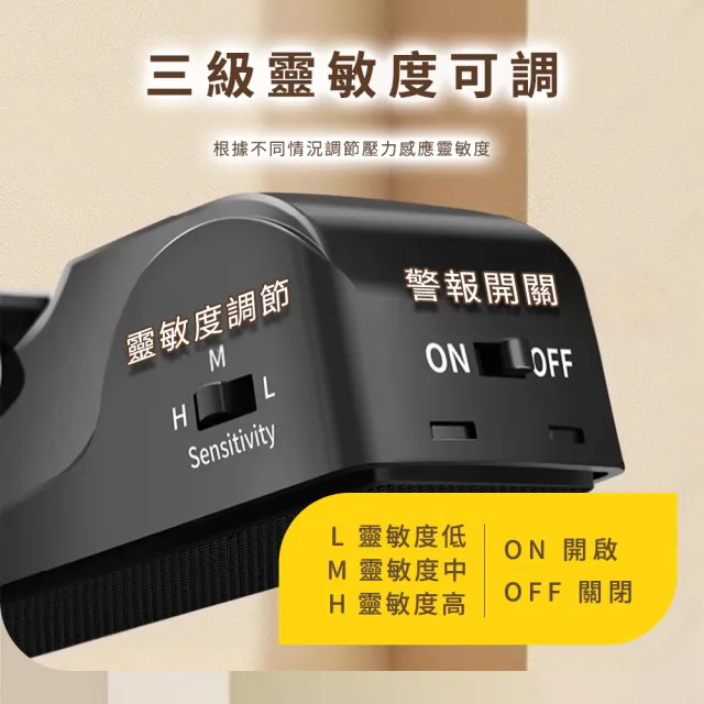 【BRANDY】門縫警報器 門阻防盜報警器 門檔警報器 防小偷 阻門器 3-DA99(卡門器 防盜神器 頂門器)