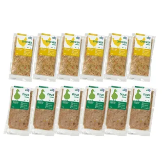 【COCONILLA口口迷】寵物鮮食主餐【毛孩減重低熱量】2口味共12包入(主食 寵物鮮食 無穀鮮食 狗主食 貓濕食)
