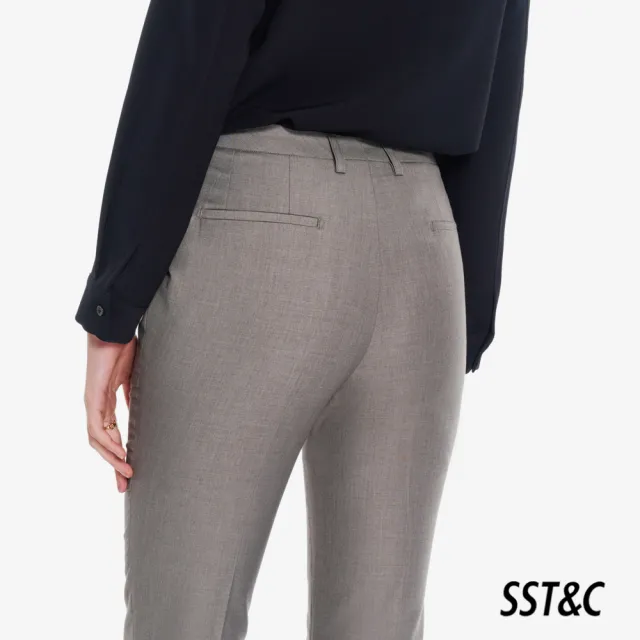 【SST&C】女裝 可機洗_褐灰色修身版西裝褲01022502001(換季65折)