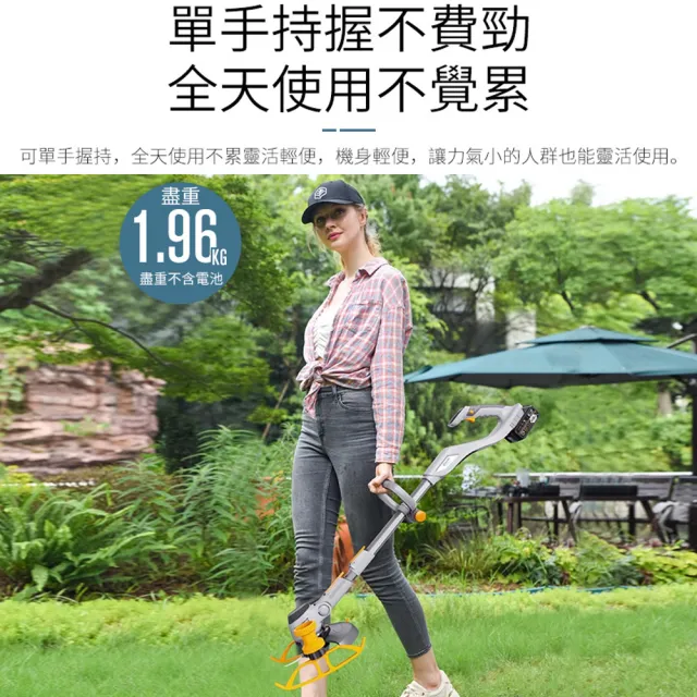 【Ogula 小倉】除草機 割草機 手推割草機 帶電量顯示屏 十五節兩電(割草機/除草機/草坪機/打草機)