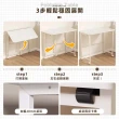 【Ashley House】3秒快展書桌-可移動收納摺疊桌書桌80x58x80cm(露營桌/餐桌/電腦桌/拜拜桌/工作桌)