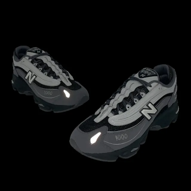 【NEW BALANCE】休閒鞋 1000 男鞋 女鞋 灰 黑 緩震 未來感 NB(M1000MEG-D)