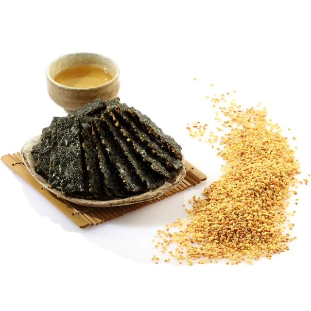 【玉民】台灣契作 黃金蕎麥海苔薄燒 40g×4包組(原味/杏仁/芝麻/辣味 4口味任選)