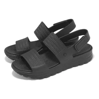 【SKECHERS】涼鞋 Arch Fit Footsteps-Sunny Days 女鞋 黑 支撐 緩衝 雙帶(111461-BBK)