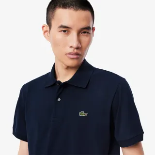 【LACOSTE】男裝-經典版型 L.12.12小網眼布短袖Polo衫(海軍藍)