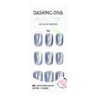 【DASHING DIVA】MAGICPRESS 時尚潮流美甲片_星瀑極光(免照燈 可修剪 貓眼 銀河 星空)