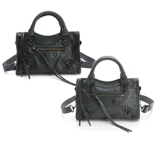 【Balenciaga 巴黎世家】Le City Mini迷你羊皮手提兩用 多色選