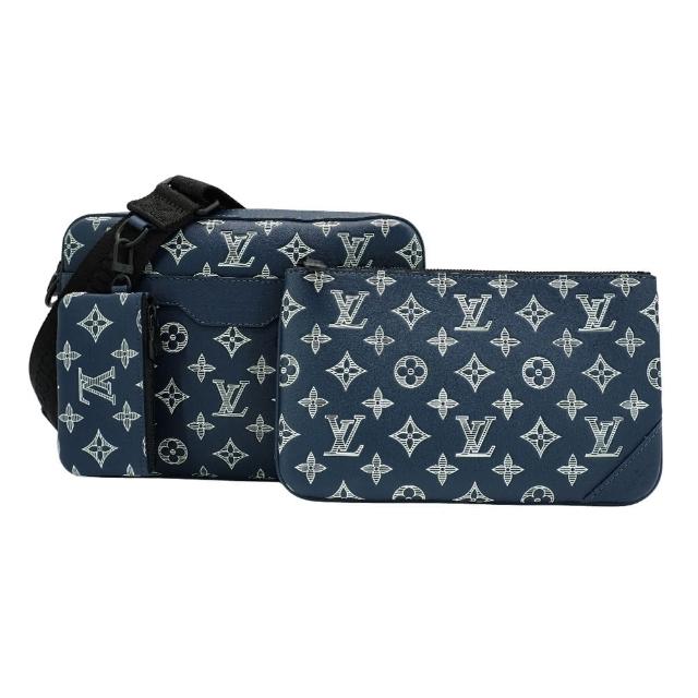 【Louis Vuitton 路易威登】Trio 牛皮三合一斜背郵差包(M24753-海軍藍)
