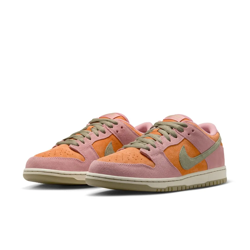 【NIKE 耐吉】運動鞋 滑板鞋 男鞋 NIKE SB DUNK LOW PRO 粉紅 橘 綠 低筒 復古(HJ4135600)