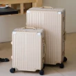 【Honeymoon】29吋多功能杯架USB充電行李箱(旅行箱/鋁框行李箱/USB充電/杯架)