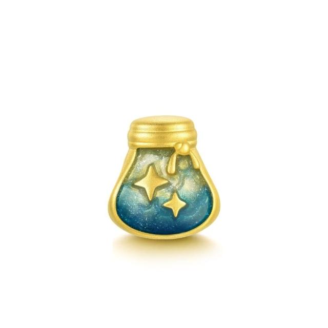 【點睛品】網路獨家款 Charme Mini 星光許願瓶-願望之星 黃金串珠