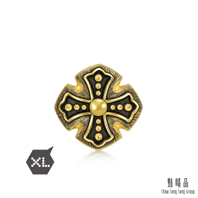 【點睛品】Charme XL 信勇前行 黃金黑鑽石串珠