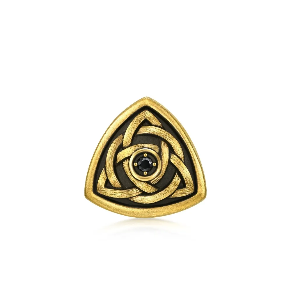 【點睛品】Charme XL 雋勇力量 黃金黑鑽石串珠