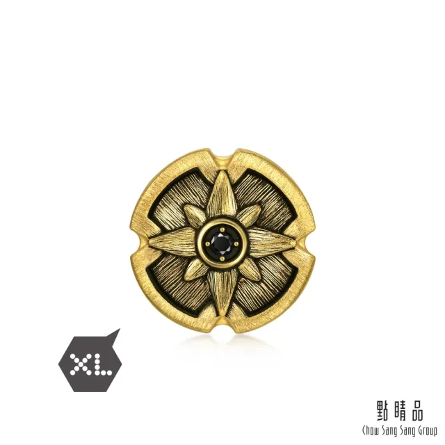 【點睛品】Charme XL 乘風領航 黃金黑鑽石串珠