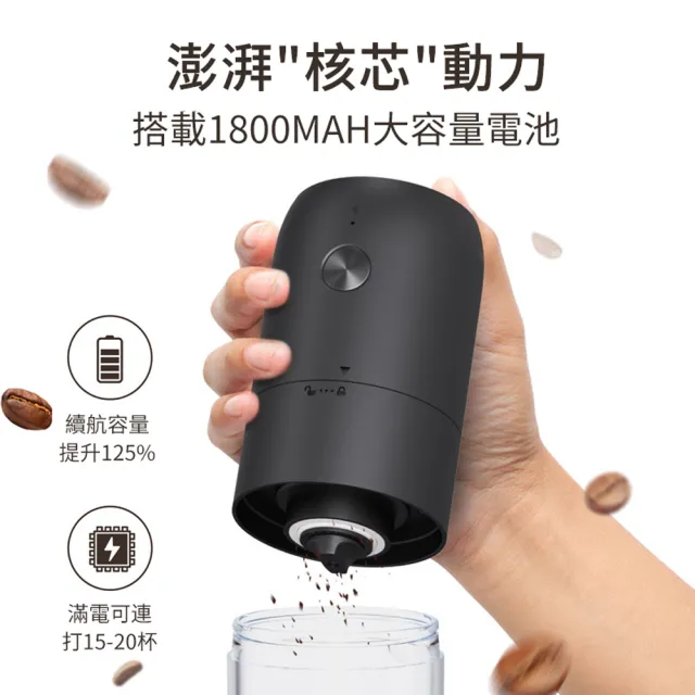 【ANTIAN】義式電動咖啡磨豆機 自動磨粉咖啡機 咖啡豆研磨機 小型咖啡機