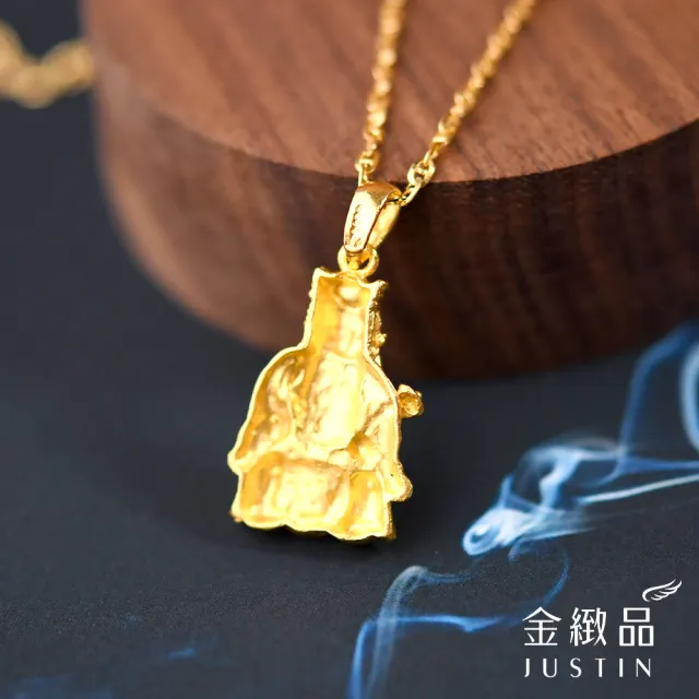【金緻品】黃金墜子 土地公 1.18錢(純金墜飾 土地公 福德正神 庇佑 神明 宗教 信仰)