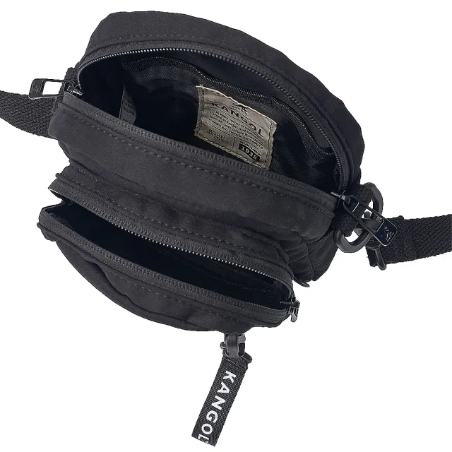 【KANGOL】袋鼠 斜紋網布小側包 64558701