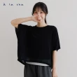 【a la sha】Q咪透膚連袖寬鬆針織背心