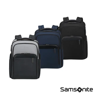 【Samsonite 新秀麗】EVOSIGHT 智能商務環保多功能大容量筆電後背包/通勤包/雙肩包/電腦包15.6吋(多色可選)
