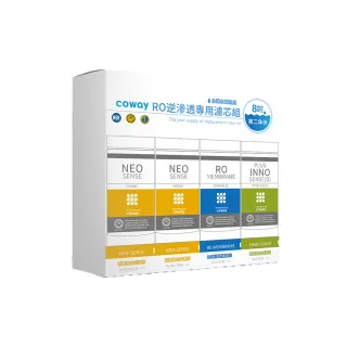 【Coway】RO逆滲透專用濾芯組8吋第二年份(適用CHP-06DL、CHP-260L、P-07CL淨水器)