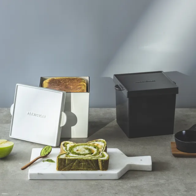 【Vermicular】琺瑯鑄鐵鍋方型深烤模+琺瑯鑄鐵鍋14CM(鑄鐵鍋/鑄鐵湯鍋/鑄鐵烤模/吐司模/烘焙)