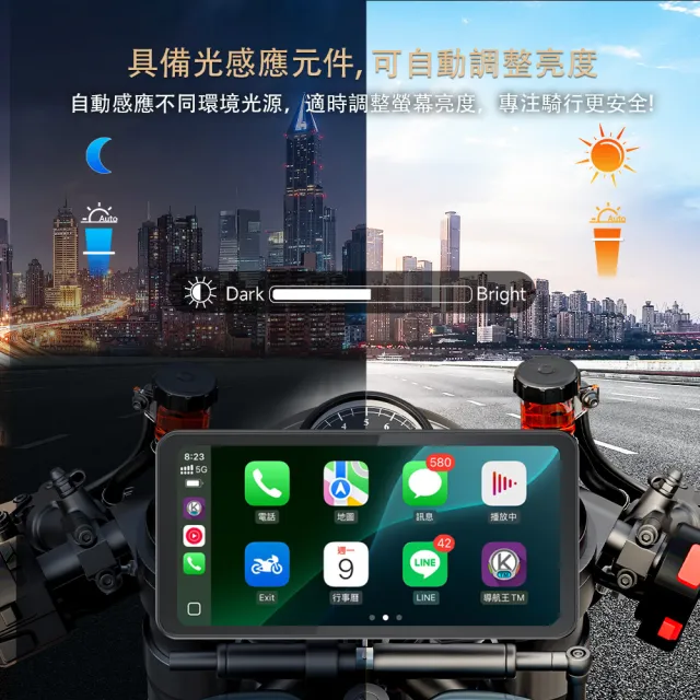 【Spedal 勢必得】CL872 CarPlay/AndroidAuto雙系統 機車防水無線Carplay(6.25吋觸控屏/機車智慧升級)