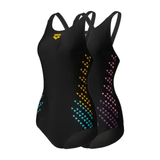 【arena】女連體三角 訓練款 專業運動訓練露背抗氯泳裝遮肚顯瘦 限量 春夏新款(TSM4028W)