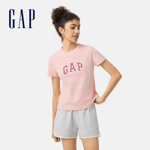 【GAP】男女裝 Logo純棉印花圓領短袖T恤-多款任選(724909&727460&724960)